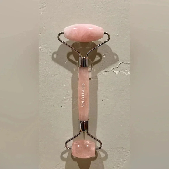 SEPHORA ROSE QUARTZ FACIAL ROLLER. BRAND NEW IN BOX. YOUNGER LOOKING SKIN! - Picture 8 of 12